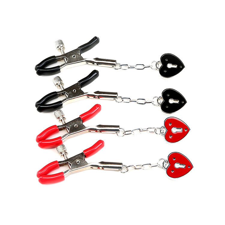 Erotic Wearable Heart-Shaped Key Nipple Clip
