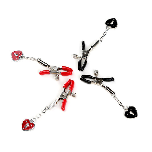 Erotic Wearable Heart-Shaped Key Nipple Clip