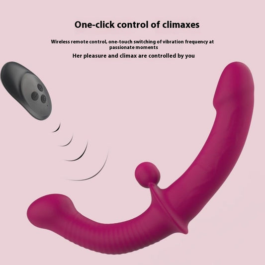 Remote Control Double Head Dildo Wear Vibration Women's Exclusive Sex Product